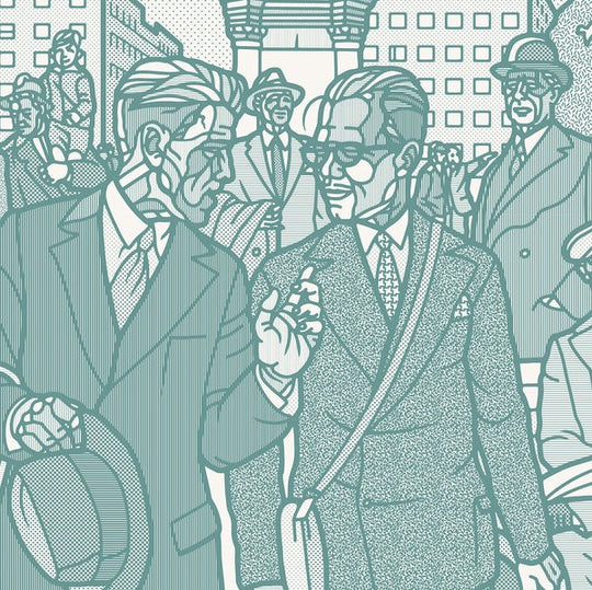 Rådhusplassen XL (Canvas, to farger)