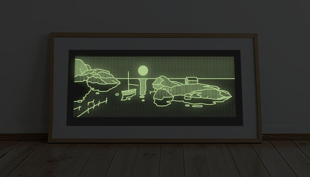 Kystlandskap Måne (Fosfor)