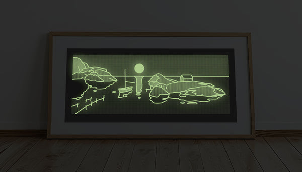 Kystlandskap Måne (Fosfor)