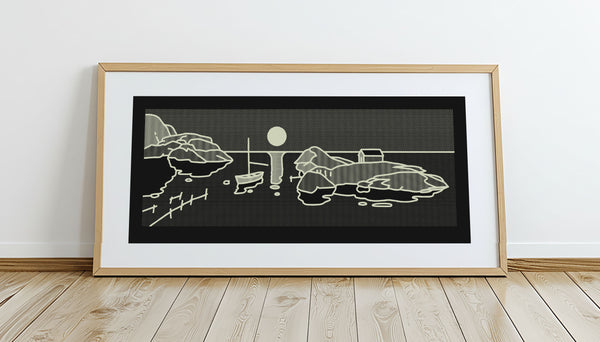 Kystlandskap Måne (Fosfor)