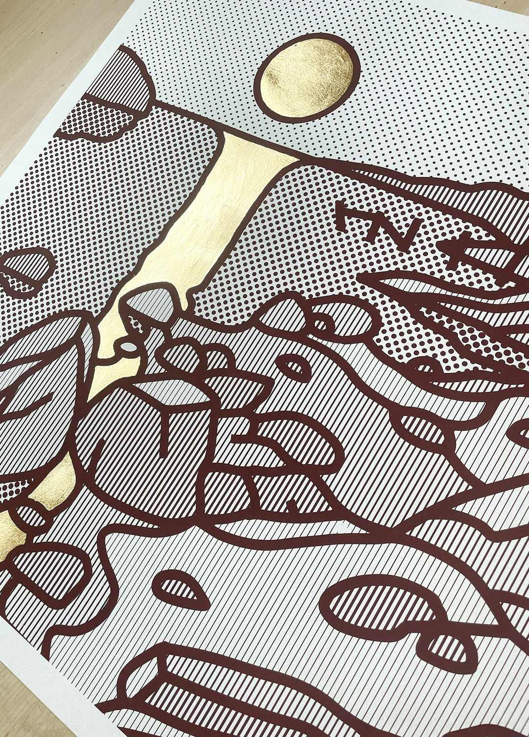 Kystmotiv V (Gold)