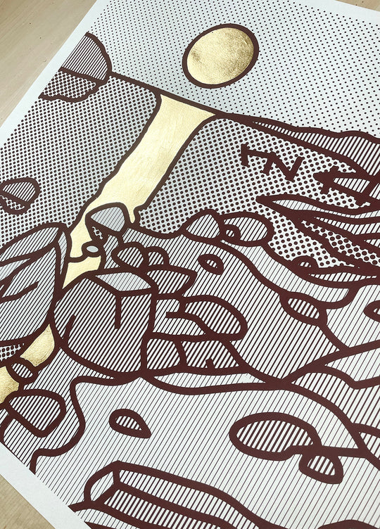 Kystmotiv V (Gold)